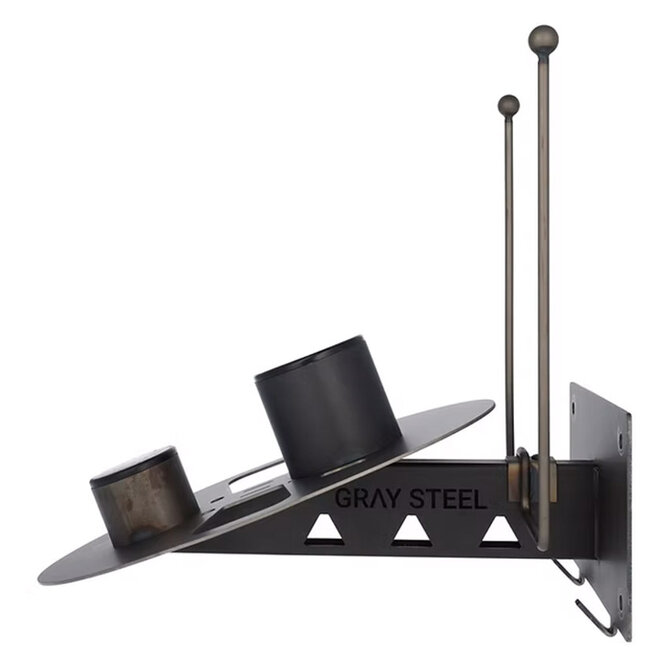 Gray Steel X7 Helmet & Gear Wall Mount