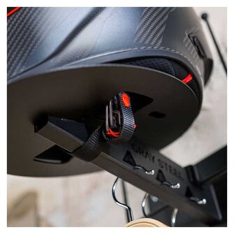 Gray Steel X7 Helmet & Gear Wall Mount