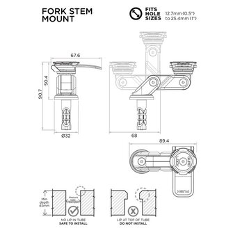 Quad Lock Fork Stem Mount V2