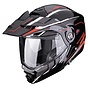 Gloss black-silver-red