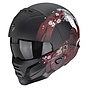 Matt black-red