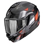 Gloss black-silver-red