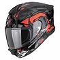 Gloss black-silver-red