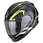 Gloss black-neon yellow-white