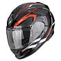Gloss black-red-white