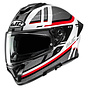 Gloss black-white-red