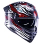 Matt black-grey-red
