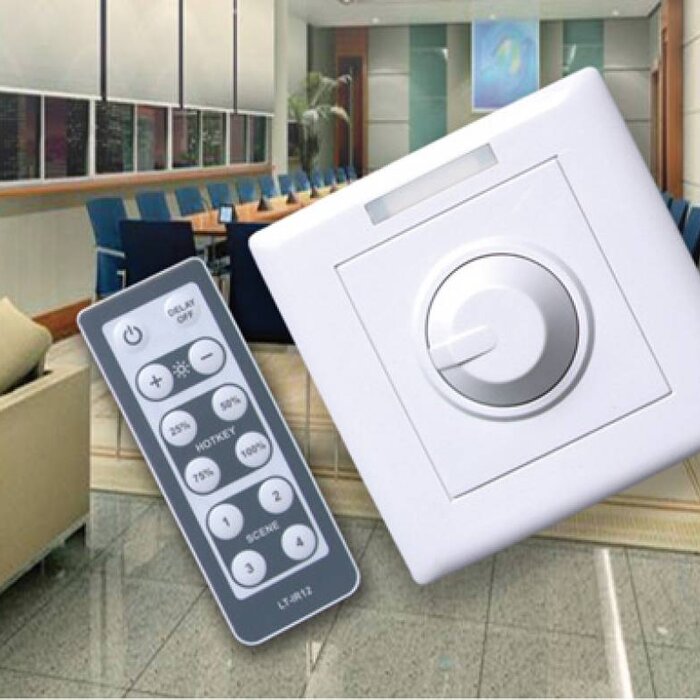 LED Wanddimmer mit Fernbedienung