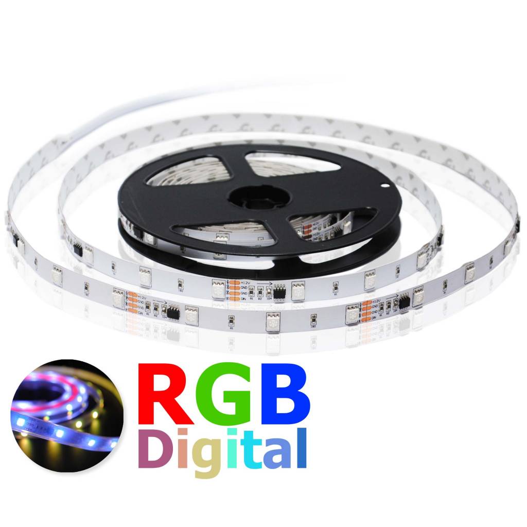 Tira LED Flexible 30 LED/m Digital RGB - por 50cm