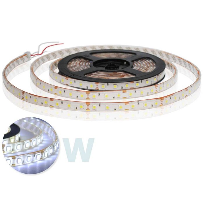 LED Strip White 5050 60 LED/m Waterproof - per 50cm