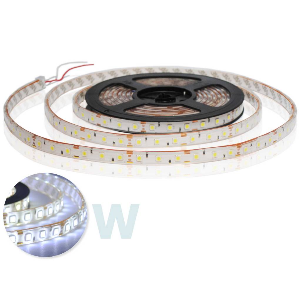 LED Streifen Wasserdicht 5050 60 LED/m Weiss - je 50cm