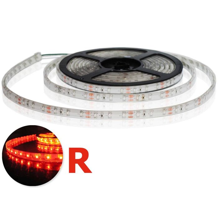 LED en bande auto-adhésive Étanche (IP68) Rouge par 50cm