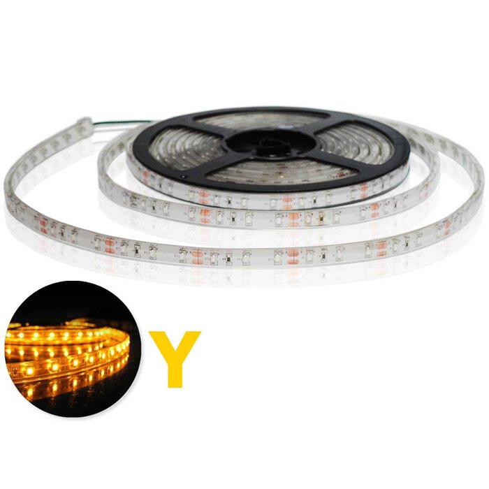 Tira LED Flexible Amarillo Impermeable (IP68) - por 50cm