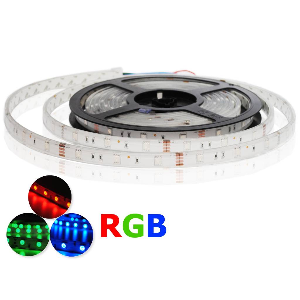 LED Streifen RGB - 30 LEDs/m Wasserdicht - je 50cm