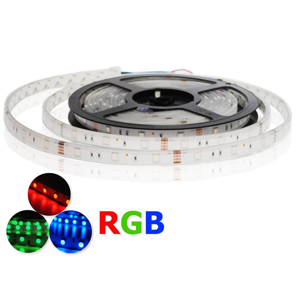 Striscia LED RGB impermeabile - 30 LEDs/m - per 50cm