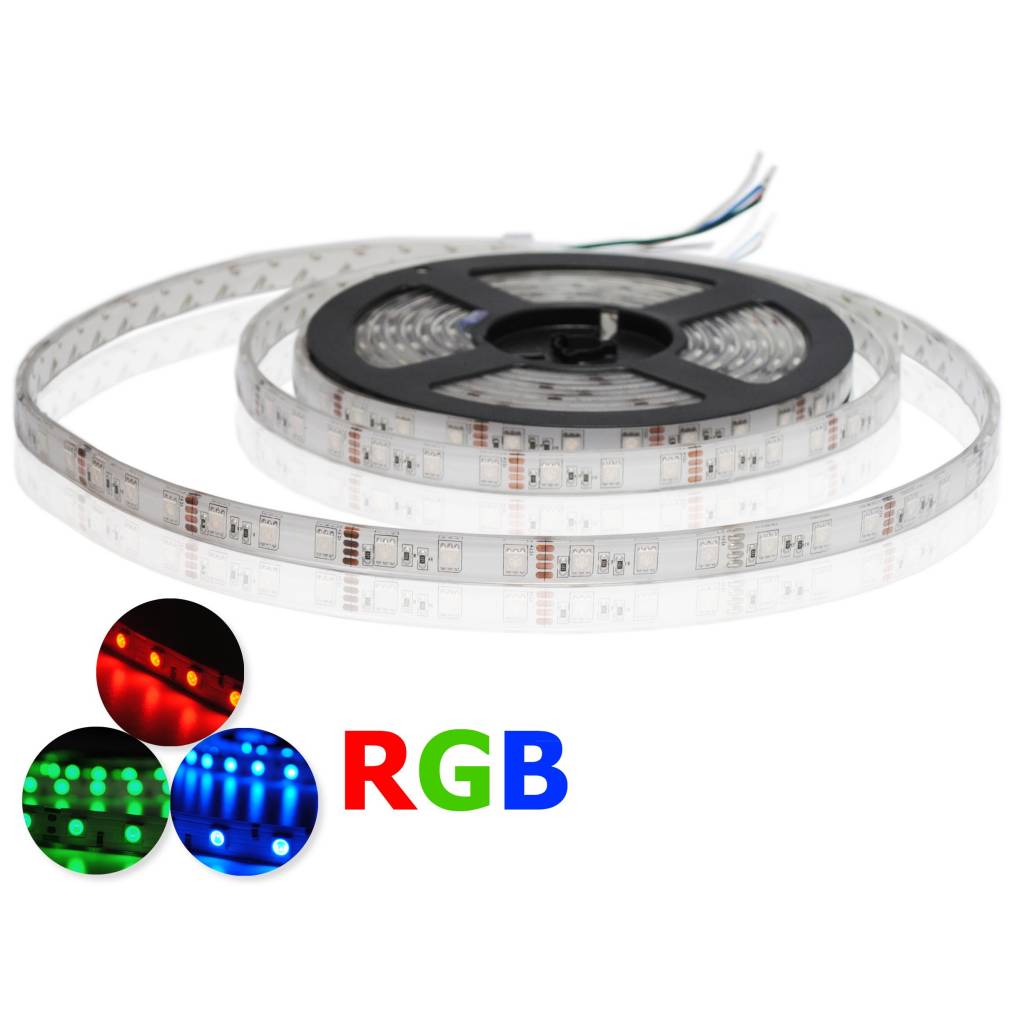 LED Strip Flexibel RGB 60 LEDs/m Waterdicht IP68 per 50cm