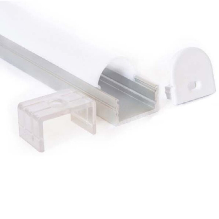 Profilo in alluminio arrotondato 1 Metro