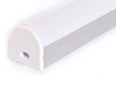 Profilo in alluminio arrotondato 1 Metro