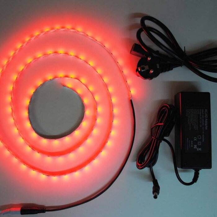 Bande LED Rouge 60 LED / m Kit