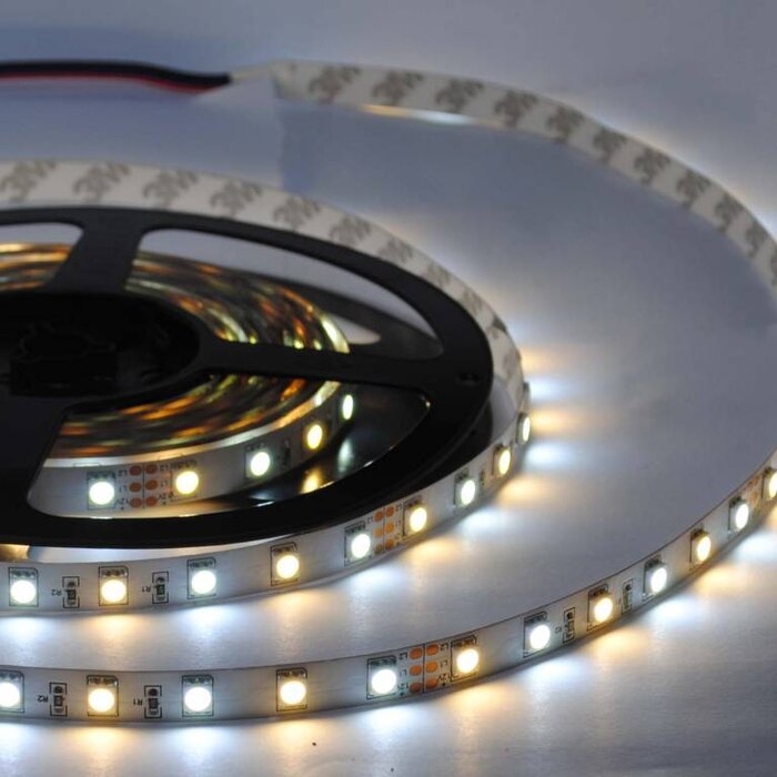 Weiß / Warm Weiß einstellbar 60 LED/m LED Streifen Set