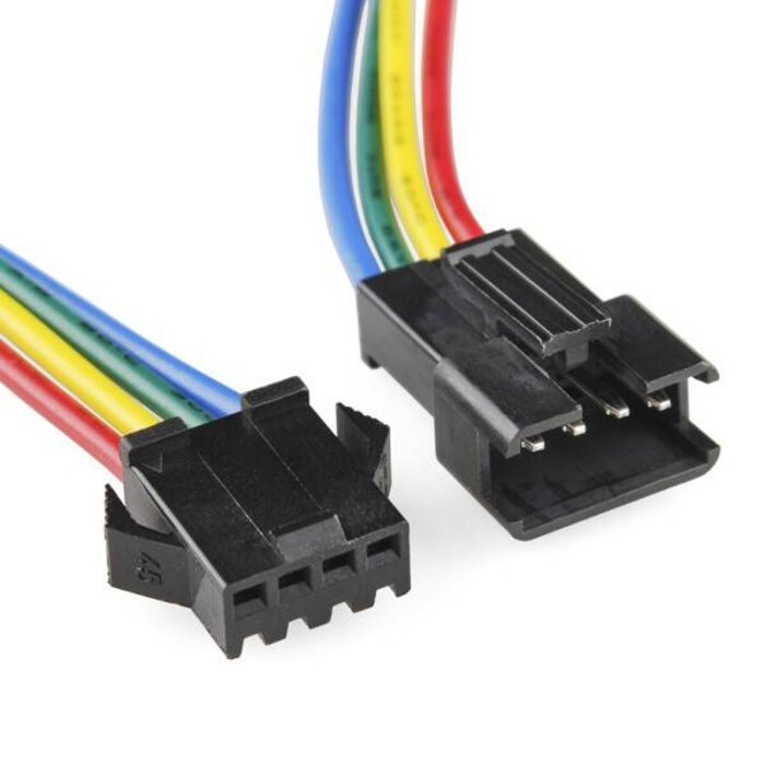 Set connecteurs RGB 1 femelle et 1 mâle.