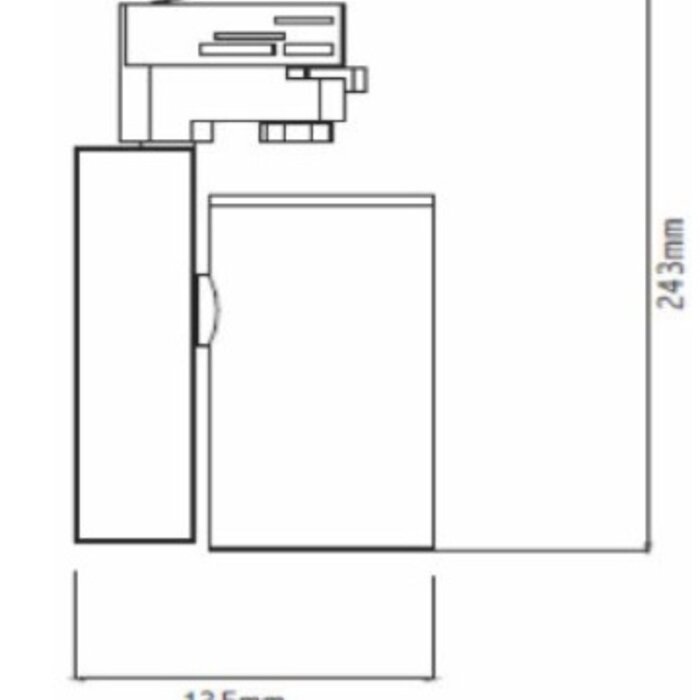 25W LED Tracklight avec driver intégré