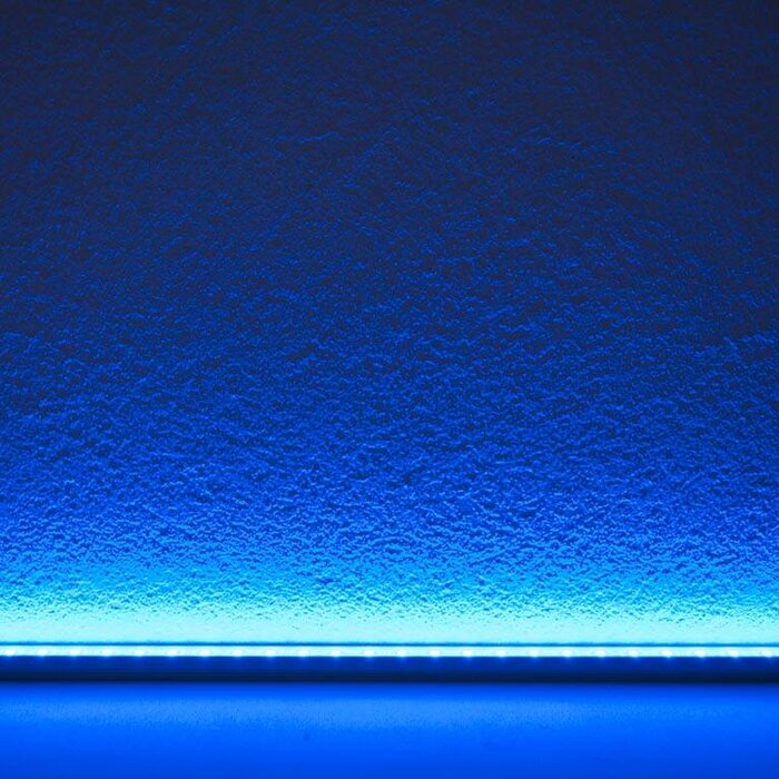 Striscia LED Rigida Impermeabile - Blu - 50 Centimetri - 5050 SMD 7.2W