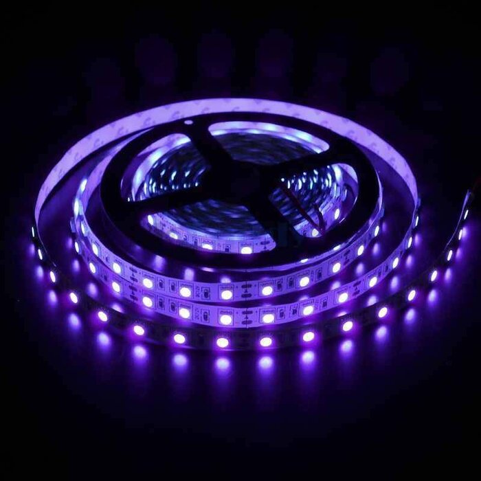 Tira LED UV 400nm suelta 60 LEDs/m - 12W/m -  1 metro