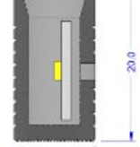 Tapa de extremo final para Neon Flex RGBW IP67