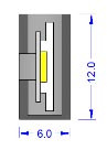 Escuadra de montaje para LED Neon Flex de un solo color IP67