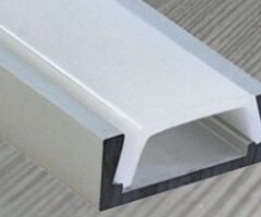 Aluminium Schiene 1 Meter - 7mm hoch