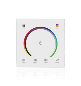 LED Wanddimmer RGBW Touch-Panel Weiß