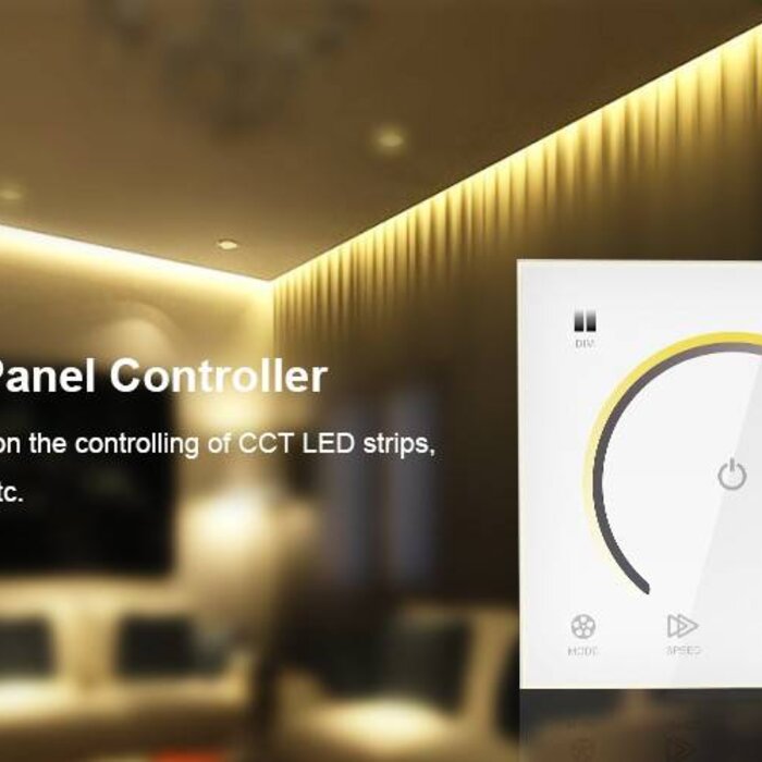 Contrôleur CCT / bicolore Mural avec Touch Panel Blanc