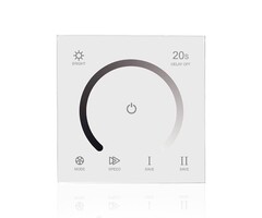 Wall-mount Single Color Controller with touch panel White