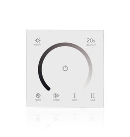 LED Enkelkleurige muurdimmer met touch-panel Wit