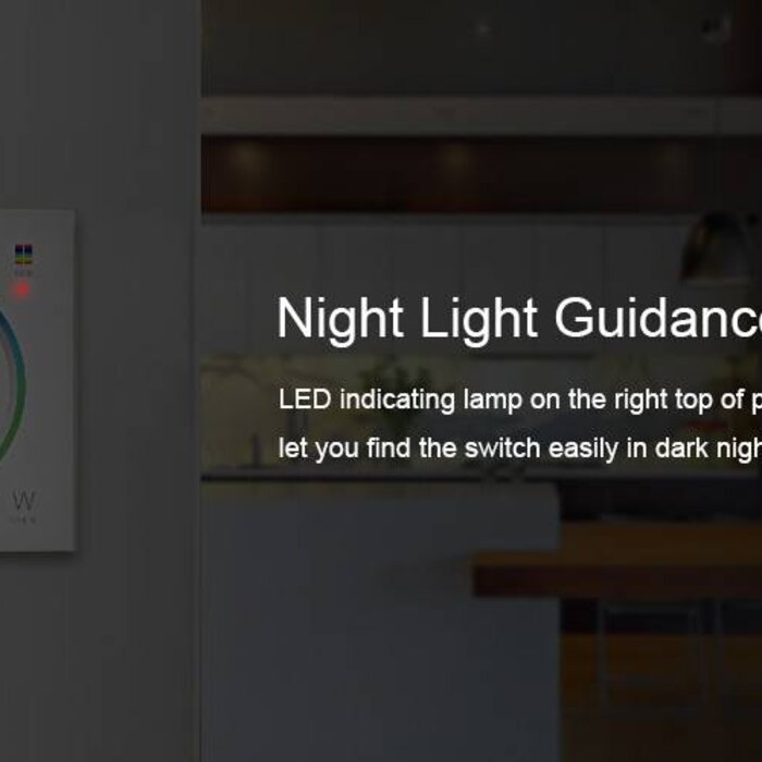LED Enkelkleurige muurdimmer met touch-panel Wit