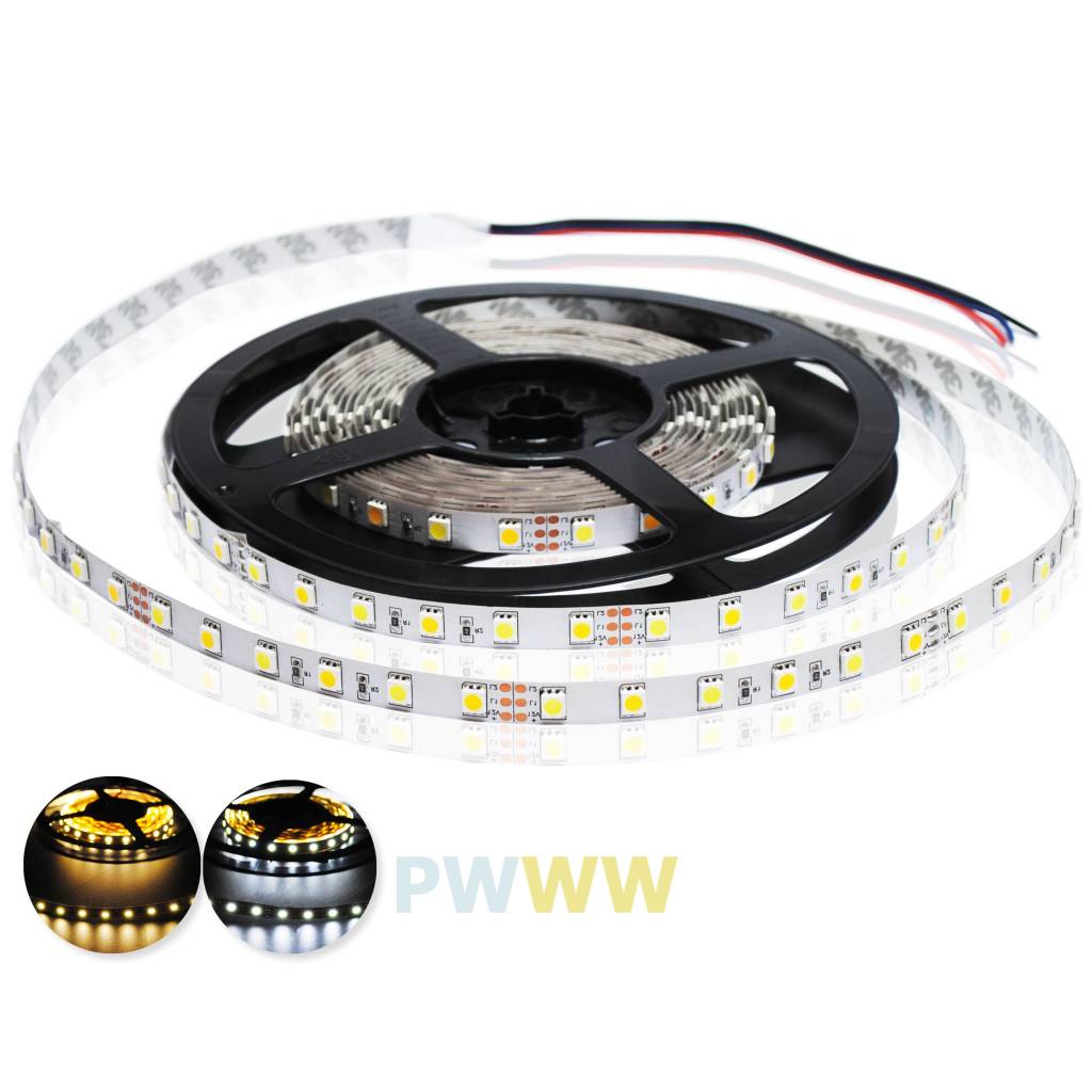 LED Strip Flexibel 2835 120 LED/m CCT Kleurtemperatuur instelbaar - per 50cm