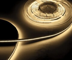 LED en bande 2835 160 LED/m Blanc Chaud - par 50cm