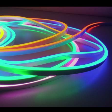 LED Neon Flex Digitaal RGB - 60 LED/m 5050 IP67 Waterdicht - per 50cm