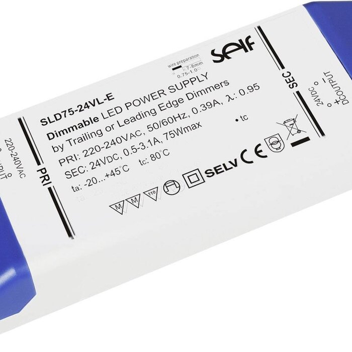 Self Electronics GmbH Transformateur Dimmable TRIAC 75 Watt SLD75