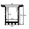 Aluminium profiel 1009 - 1 Meter