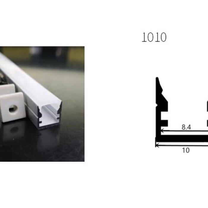 Aluminiumschiene 1010 - 1 Meter