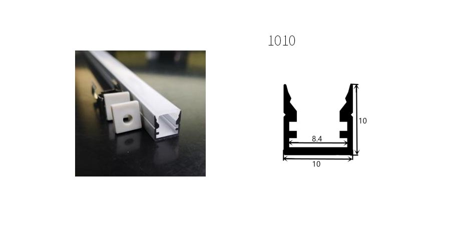 Perfil de aluminio 1010 - 1 Metro