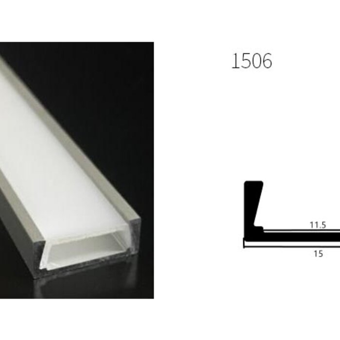 Profilo in alluminio 1506 - 1 Metro