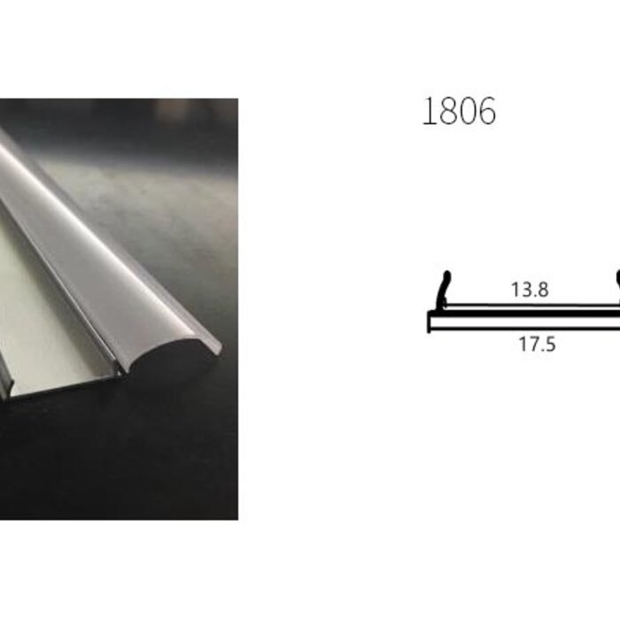 Perfil de aluminio 1806 - 1 Metro