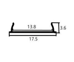 Aluminiumschiene 1806 - 1 Meter
