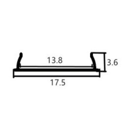 Aluminium profile 1806 - 1 Meter