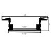 Profil en aluminium 2507 - 1 mètre