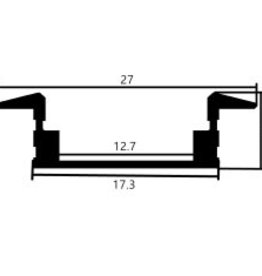 Aluminium profile 2507 - 1 Meter