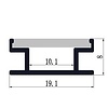 Aluminium in-ground recessed profile 1908 - 1 Meter